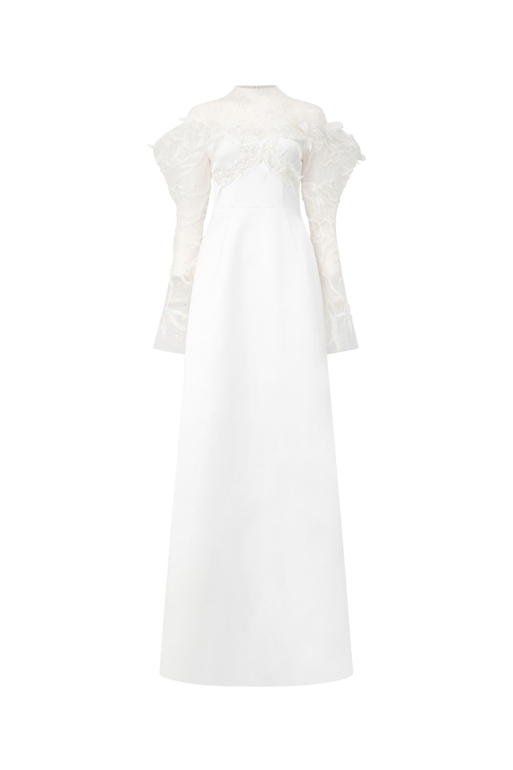 Open Shoulder Trumpet Sleeve Dress